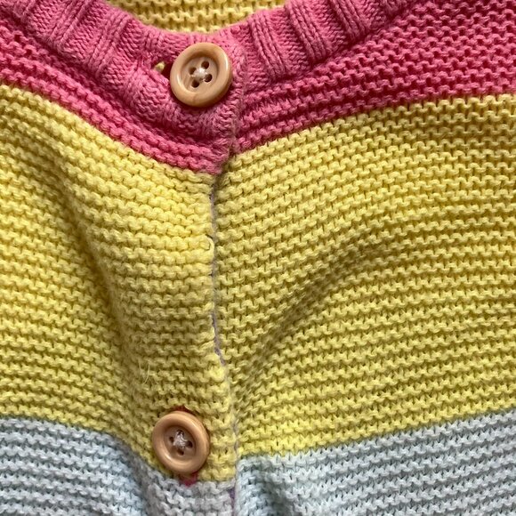 FREE w/ Purchase Joe Fresh 3T Cardigan Multicolor Striped Kids Sweater - Picture 2 of 16
